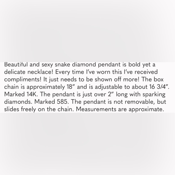 14K White Gold Diamond Necklace - Picture 10 of 10